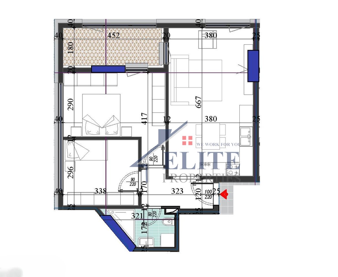 Colonnade Residence, apartament 2+1 në shitje