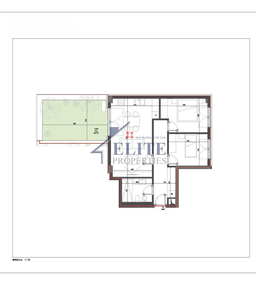 Square Village Dhërmi, apartament 2+1 në shitje