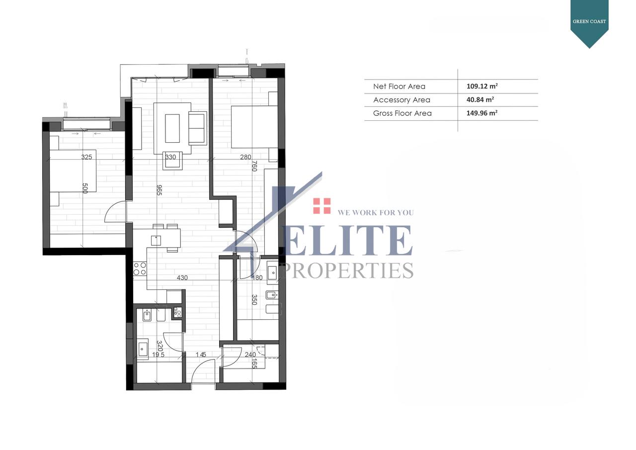 Green Coast Village, apartament 2+1 në shitje