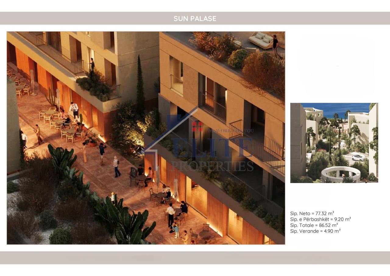 Sun Palasë, apartament 1+1 në shitje