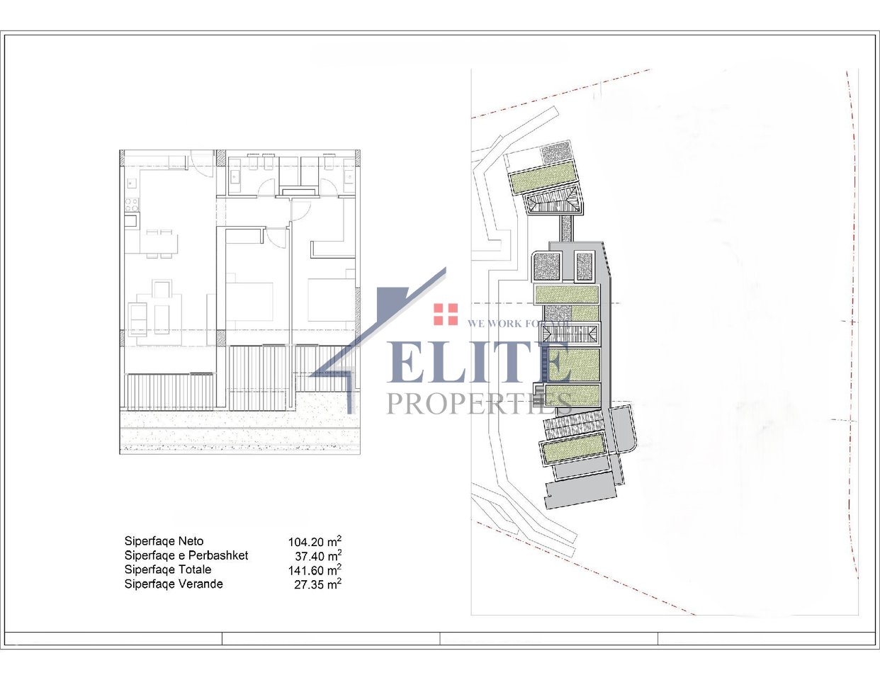 Green Coast Village – Palasë, apartament 2+1 në shitje