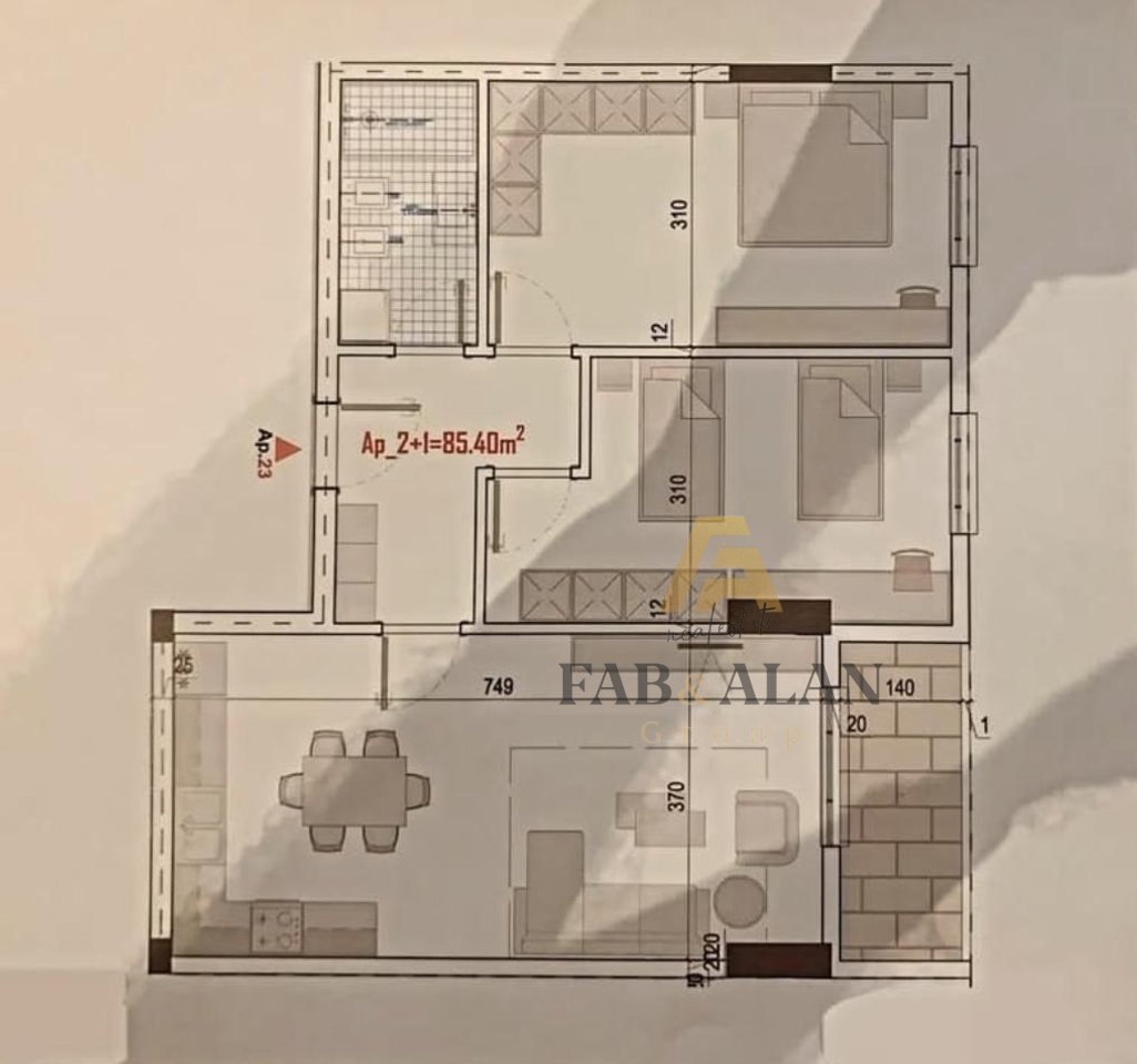 IN KAMEZ 2+1 APARTMENT FOR SALE!