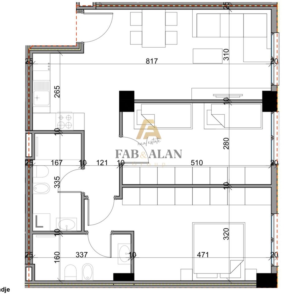 TEK ALUNA COMPLEX NE PASKUQAN APARTAMENT 2+1+2 PER SHITJE!