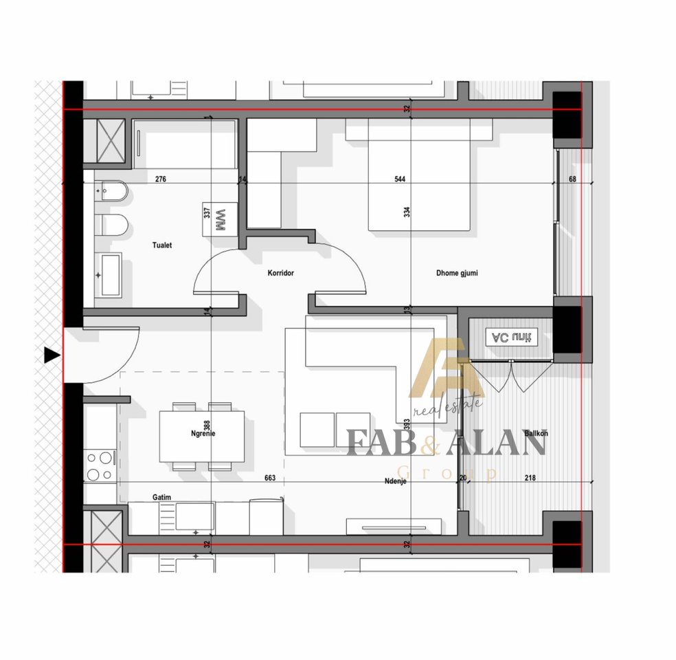 TEK BULEVARDI I RI APARTAMENT 1+1 PER SHITJE!