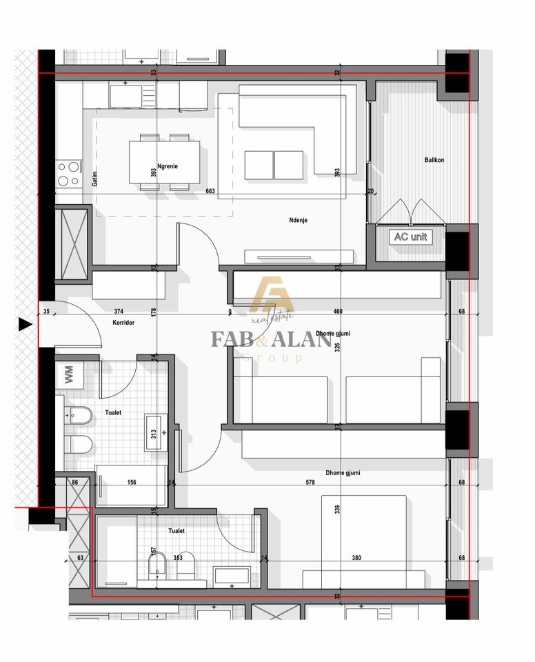 TEK BULEVARDI I RI APARTAMENT 2+1+2 PER SHITJE!