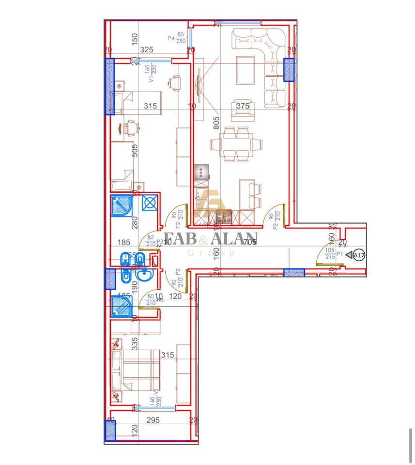 SOLO APPARTAMENTO 2+1+2 IN VIA SKENDERBEU A KAMEZ IN VENDITA!