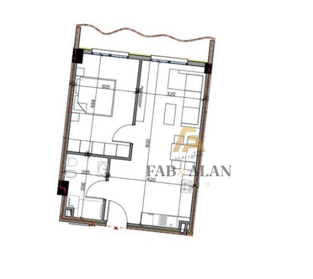 TEK ALUNA RESIDENCE APARTMENT 1+1 FOR SALE!
