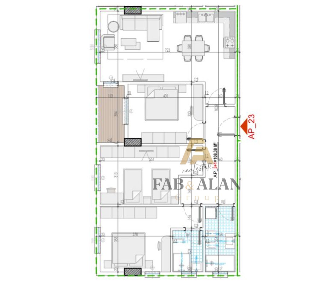 TEK POLARIS RESIDENCE KAMEZ APARTMENT 3+1+2 FOR SALE!