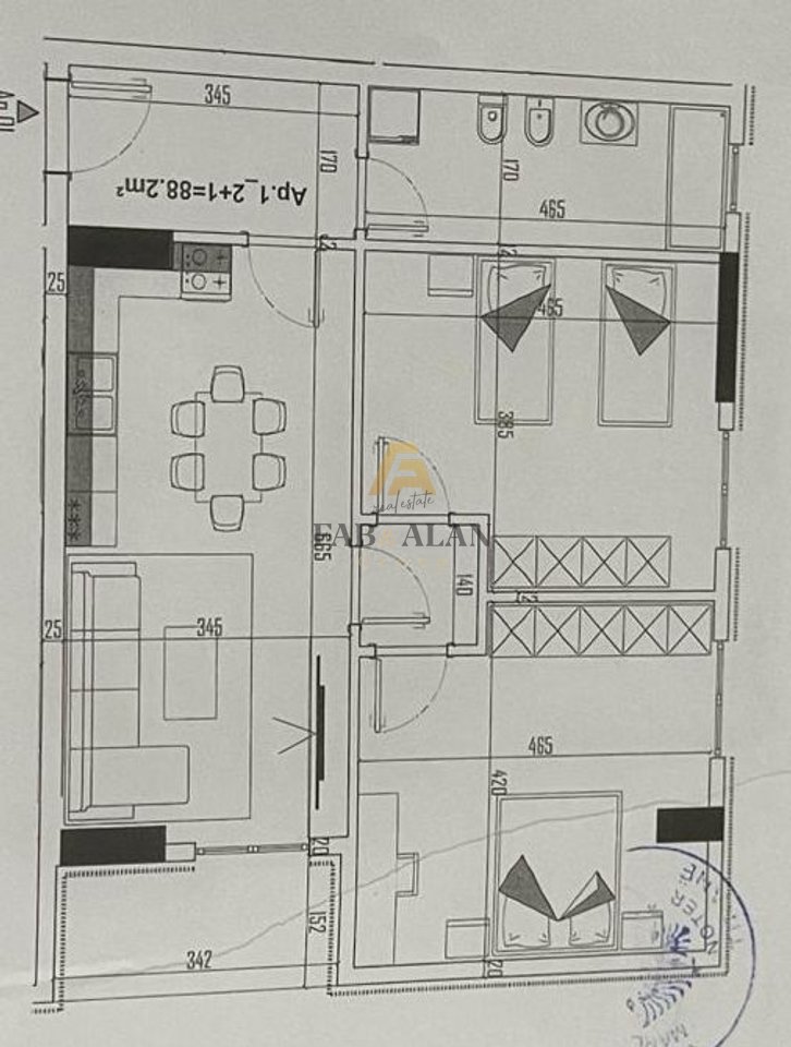 TEK FAEA RESIDENCE APARTAMENT 2+1+2 PER SHITJE!