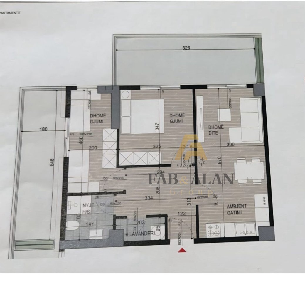 APPARTAMENTO 2+1 IN VENDITA VICINO AL EX CAMPO DI AVIAZIONE