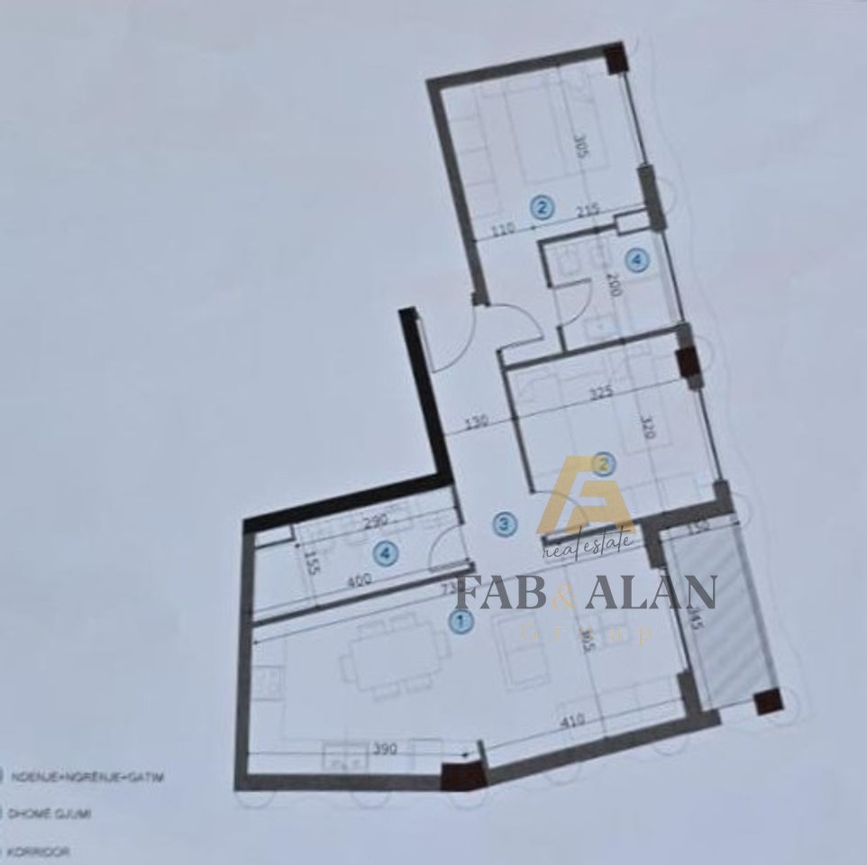 OKAZION! AXA RESIDENCE BULEVARDI I RI, APARTAMENT 2+1+2 PER SHITJE!