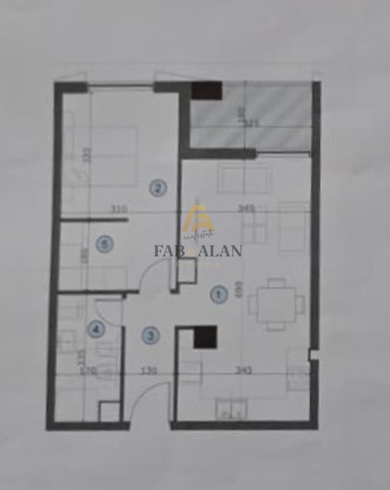 OKAZION! AXA RESIDENCE BULEVARDI I RI, APARTAMENT 1+1 PER SHITJE!