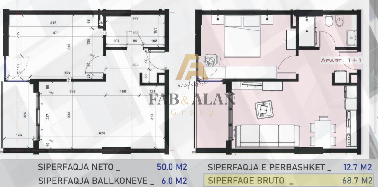 Apartment for sale in Mal të Robit – New modern building