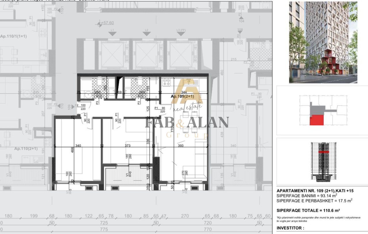 apartments for rent in the newest residence being built in Xhamllik, Filigree Tower residence