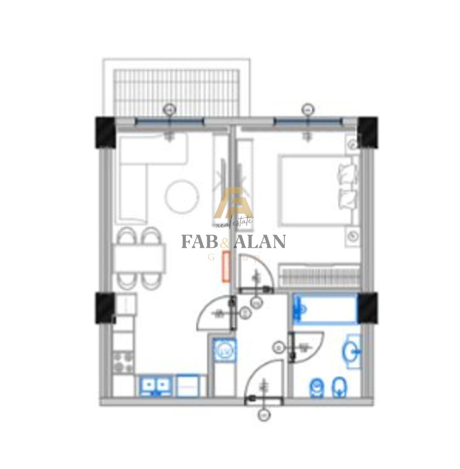 Apartament 1+1 Për Shitje në Qerret, Kavajë - 89,570€ | 69 m²