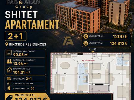 🏡 VENDESI APPARTAMENTO 2+1 – RINGSIDE RESIDENCES