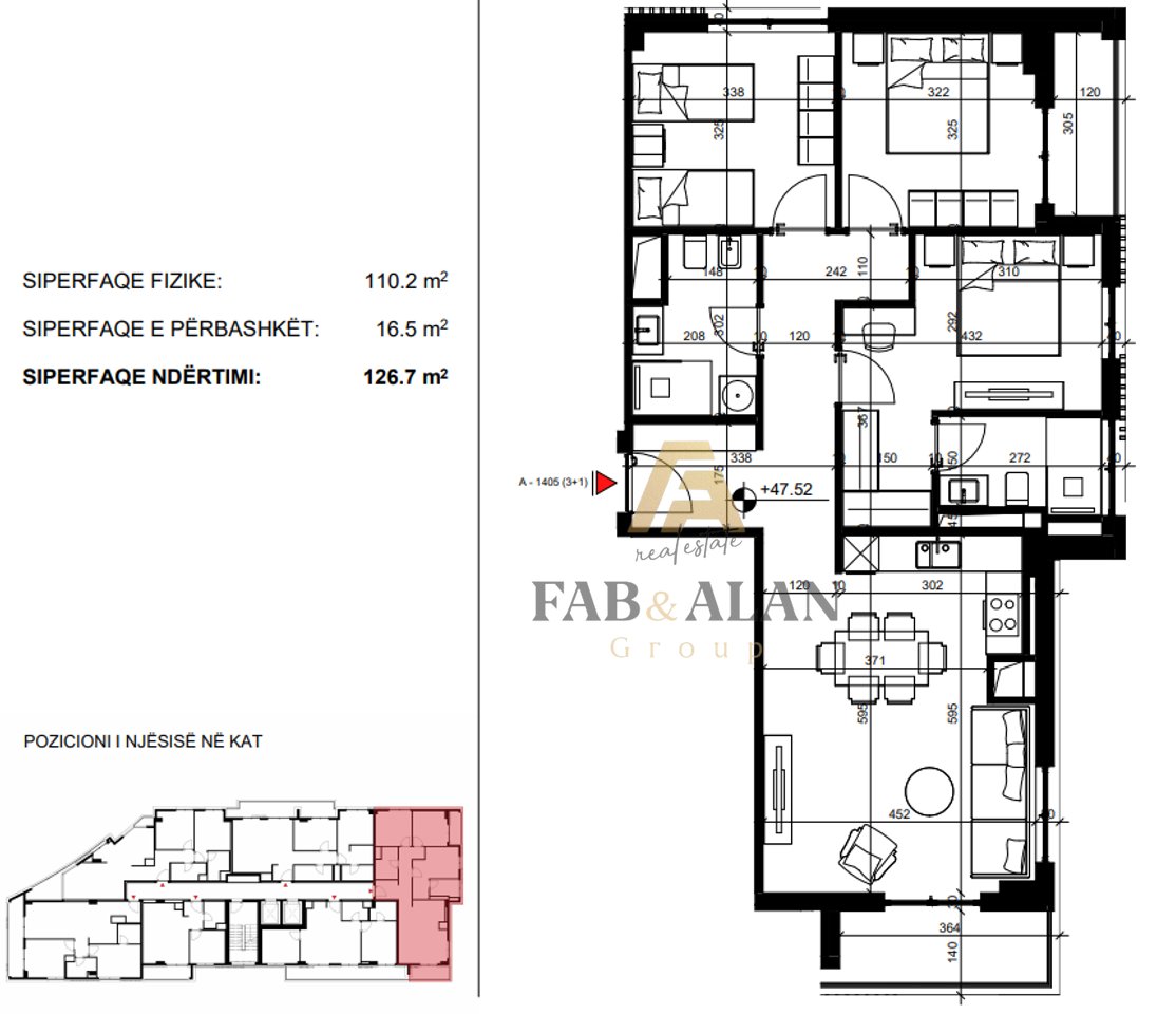 🏡 SHITET APARTAMENT 3+1 – BLOCKS TIRANA RESIDENCE