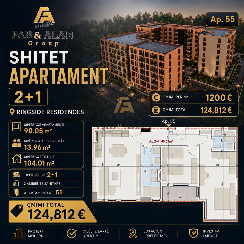 🏡 VENDESI APPARTAMENTO 2+1 – RINGSIDE RESIDENCES