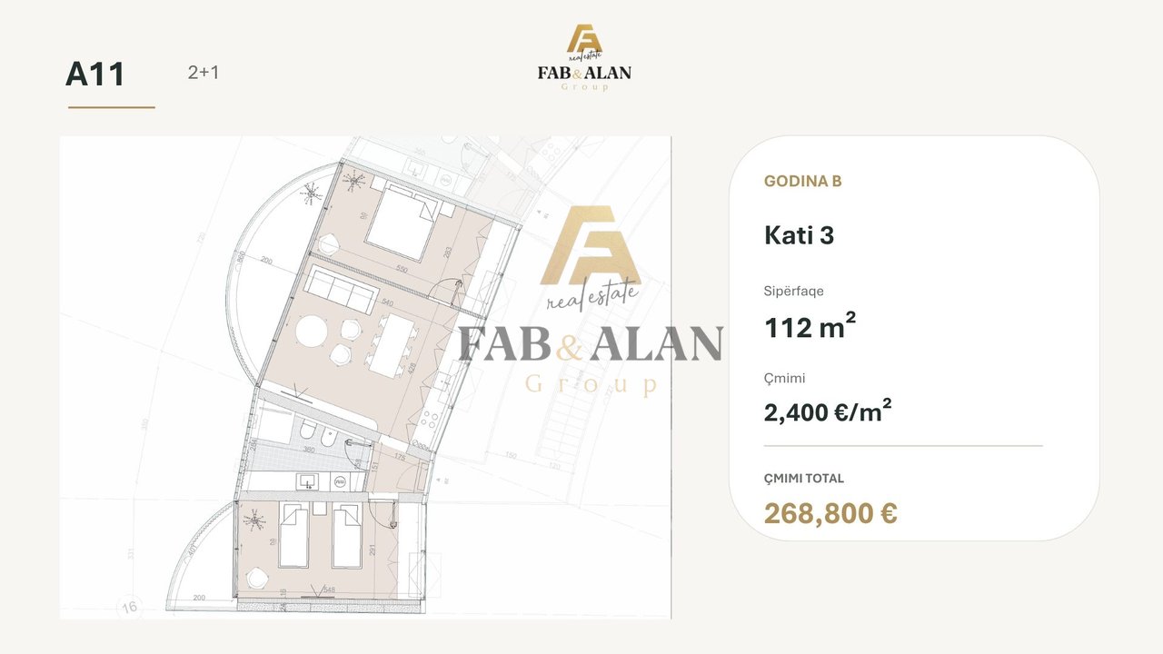 SHITET APARTAMENT 2+1 – RADISOL RESIDENCE, RHADIMË, VLORË
