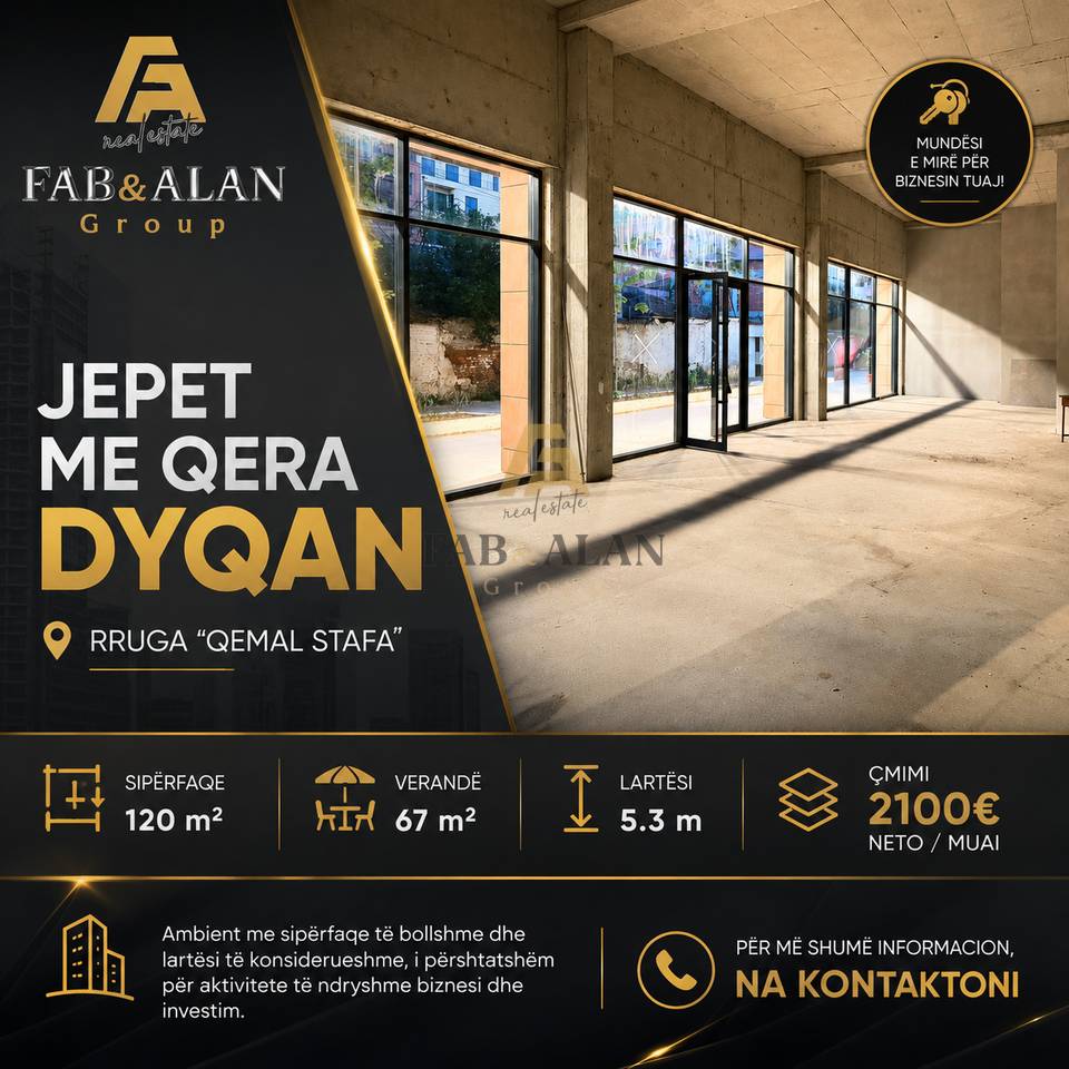 NEGOZIO IN AFFITTO – VIA “QEMAL STAFA”