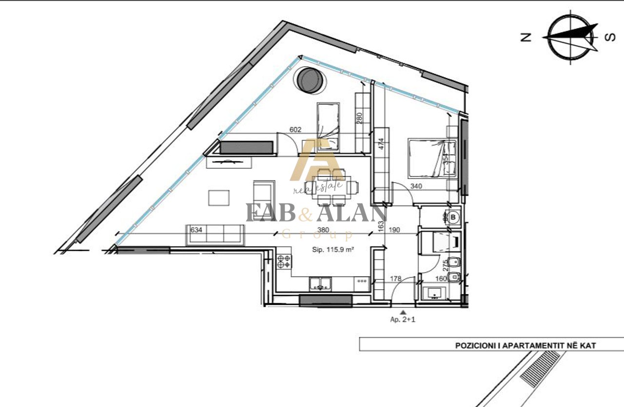 TIRANA TOWER APARTAMENT 2+1 PER SHITJE!