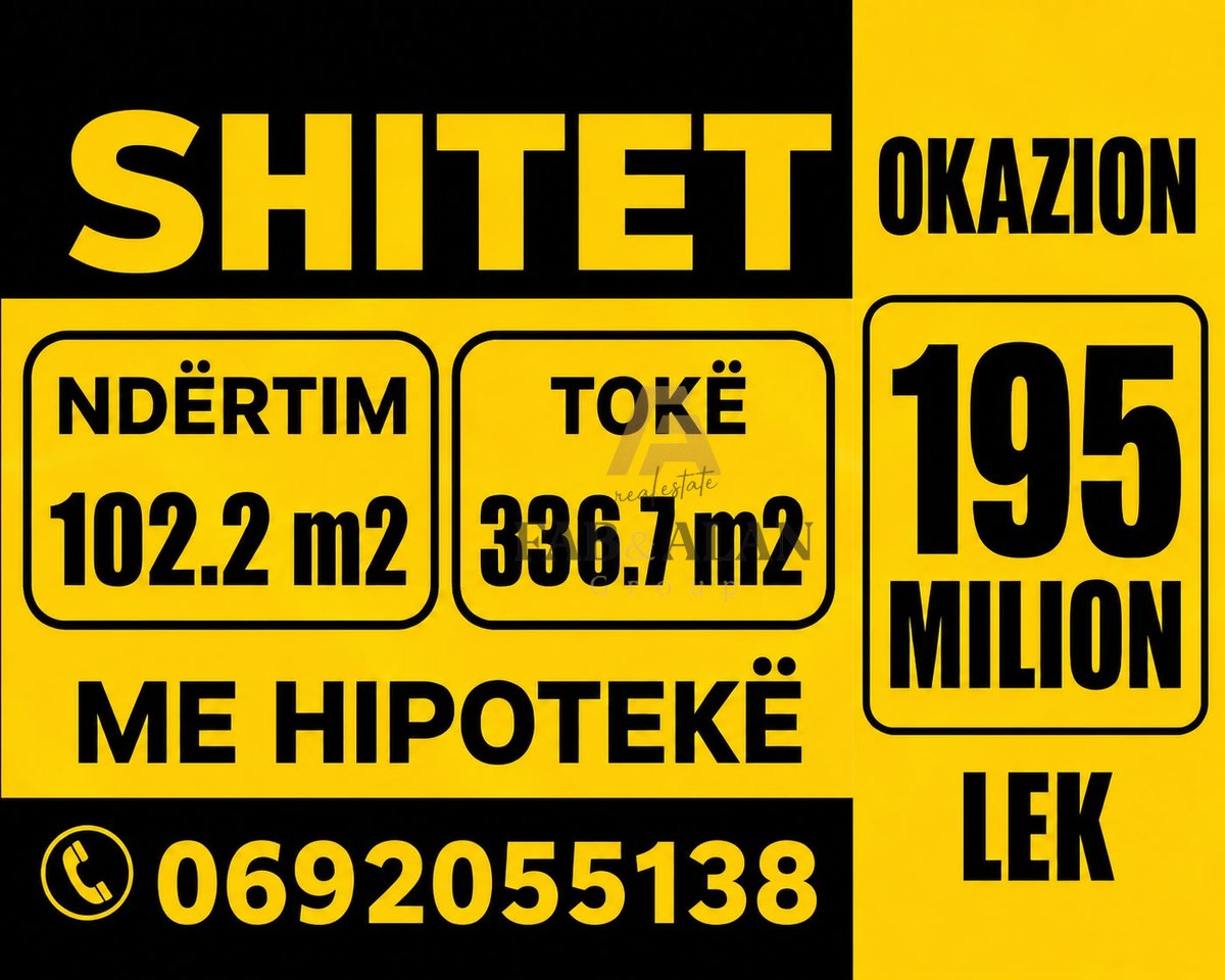 Tokë Për Shitje në Pallatet Çabej, Tiranë - 195.000.00