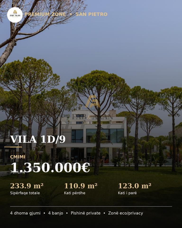 Villa 4+4 in vendita a San Pietro Resort - Lalzi Bay, Durrës - 1.350.000€ | 233 m²