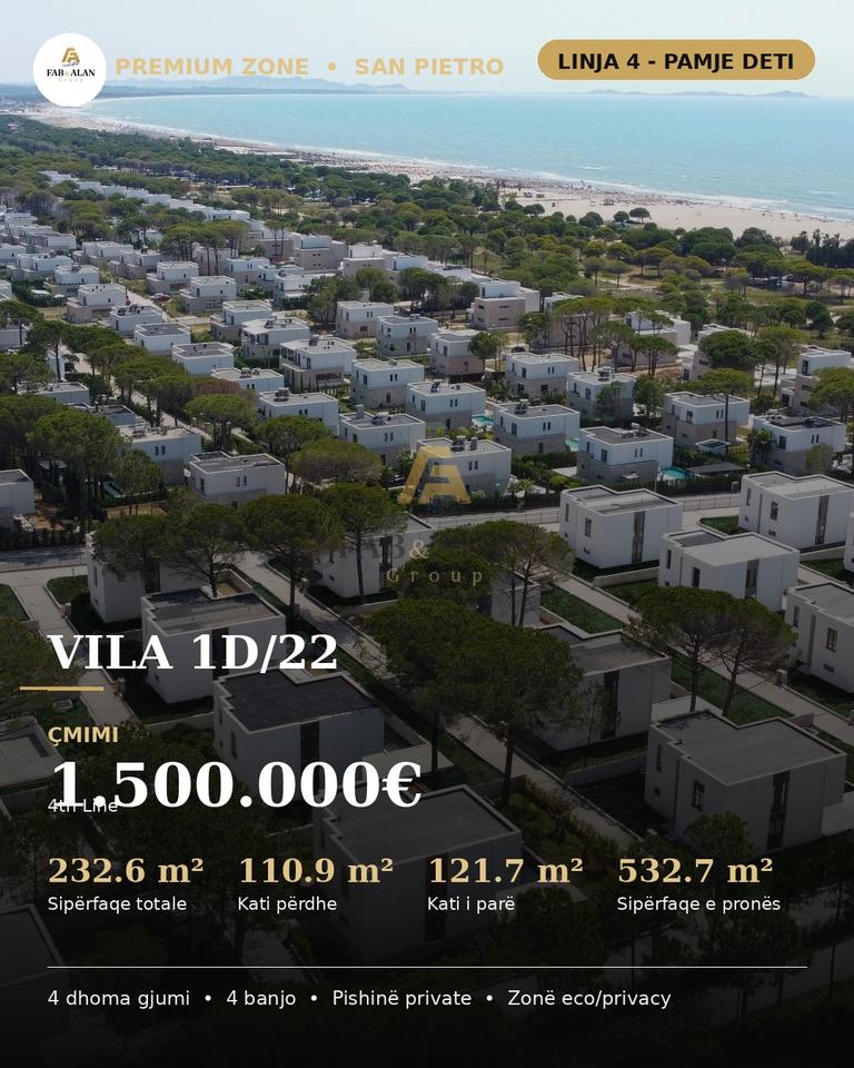 Villa 4+4 In Vendita a San Pietro Resort - Lalzi Bay, Durrës - 1.500.000€ | 532 m²