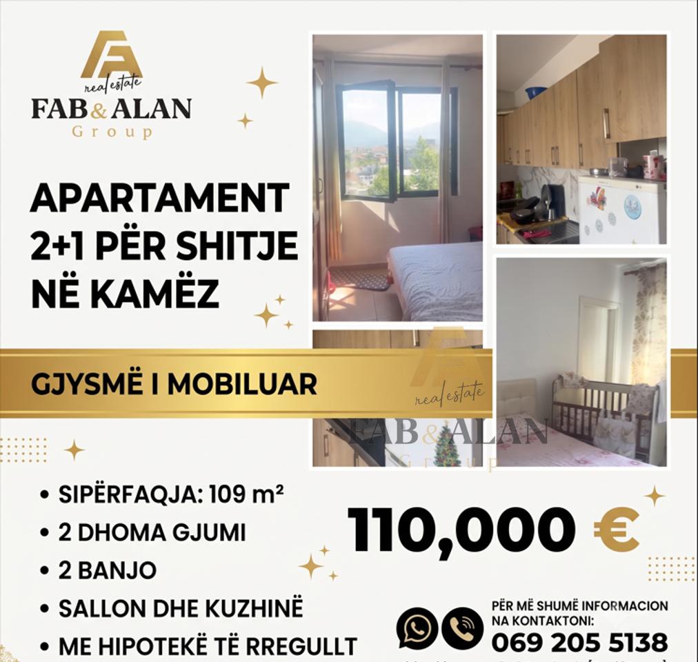 Appartamento 2+1 in vendita a Kamëz – 110 m²