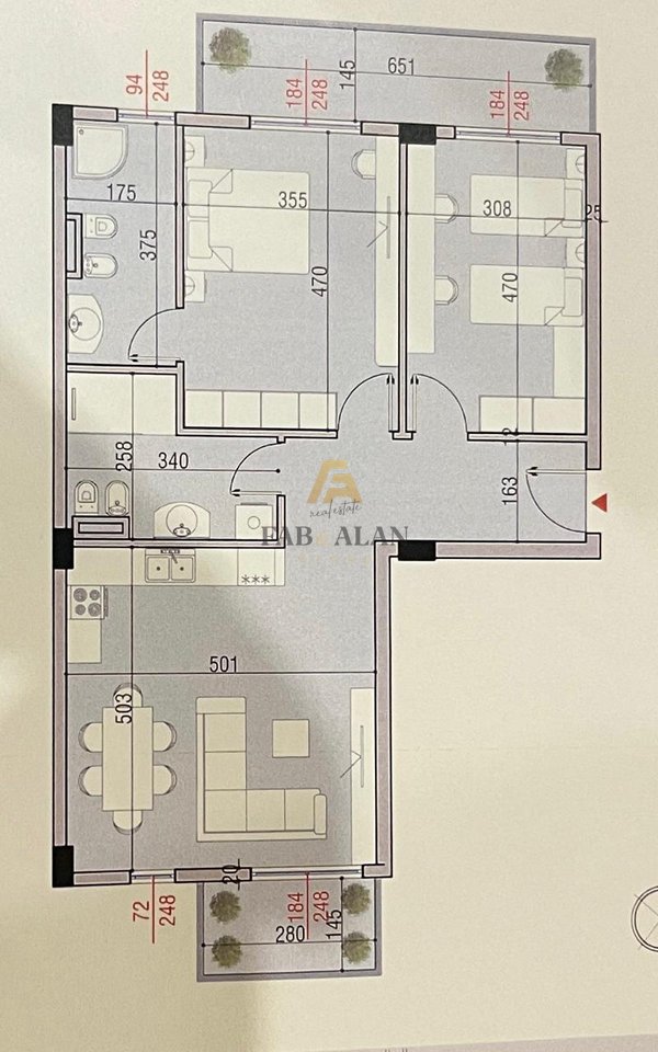 Apartment 2+1+2 for Sale | 116 m² | Mjull Bathore