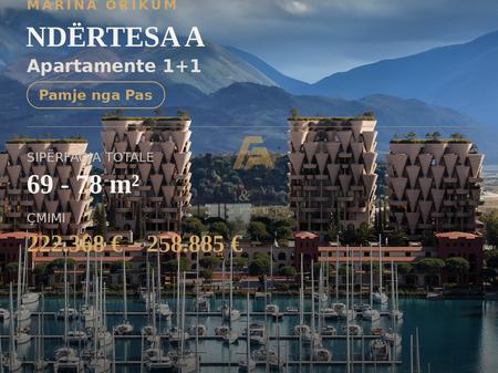Appartamenti 1+1 In Vendita a Orikum, Vlora - Prezzo: Contattare |69 m² - 78 m²