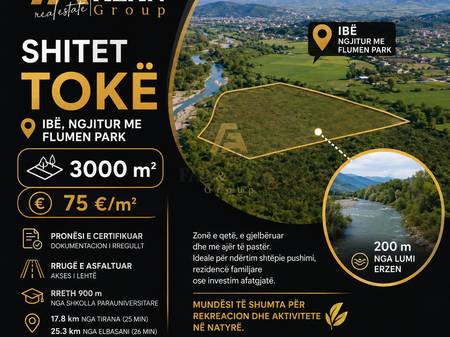 Tokë për Shitje në Ibë, Pranë Flumen Park