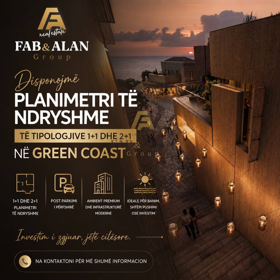 Apartament 1+1 Në Shitje në Green Coast 2, Vlorë - 280,000€ | 66.11 m²