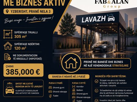 🏡 Proprietà con attività commerciale attiva in vendita – Yzberisht, vicino a Nela 3