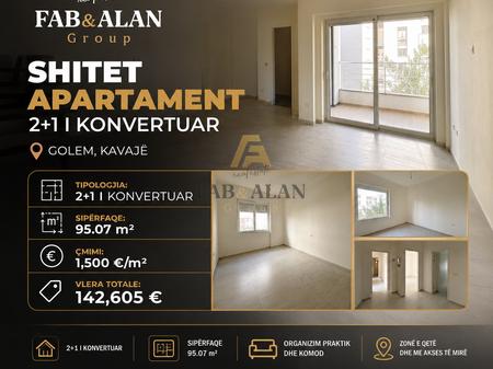 🏡 Vendesi in vendita Appartamento 2+1 Convertito – Golem, Kavajë