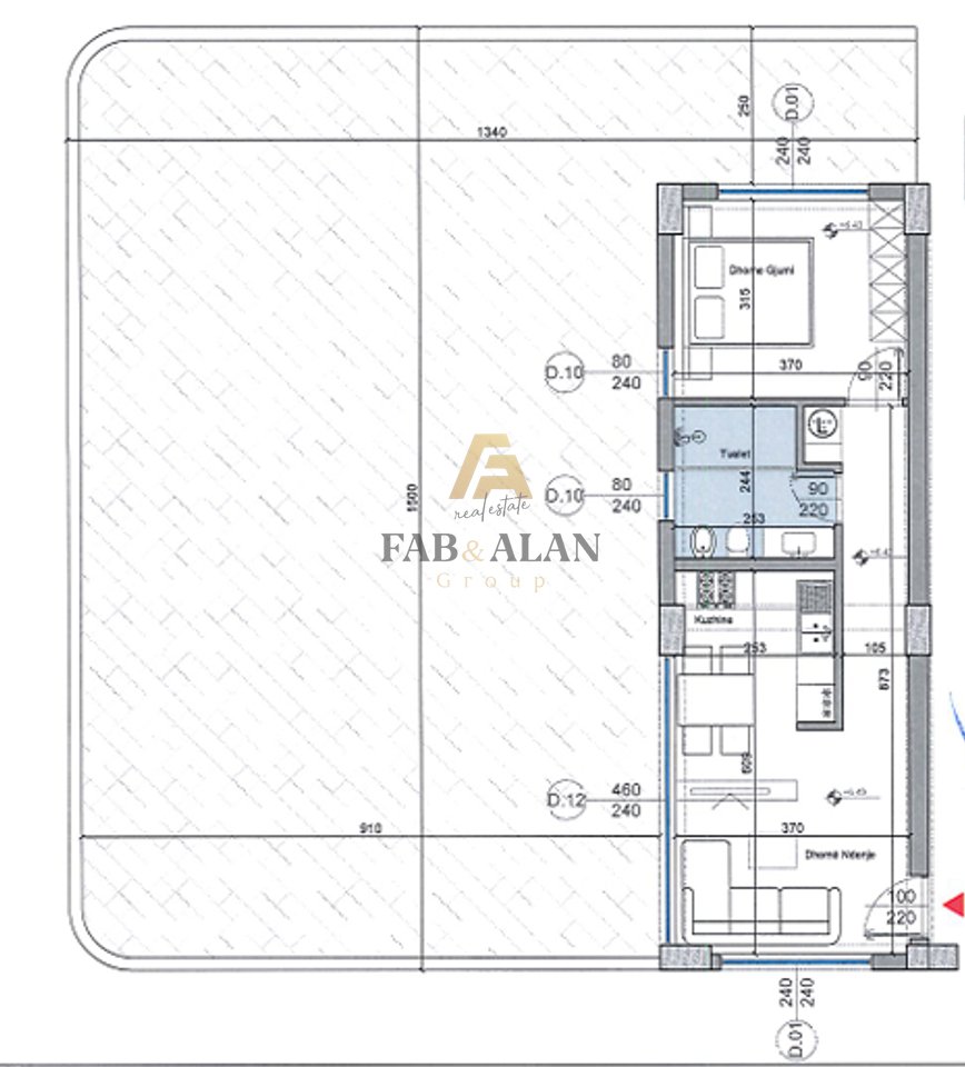 🌊 Apartment 1+1 with veranda for sale – Turquoise Marina, Hamallaj ✨