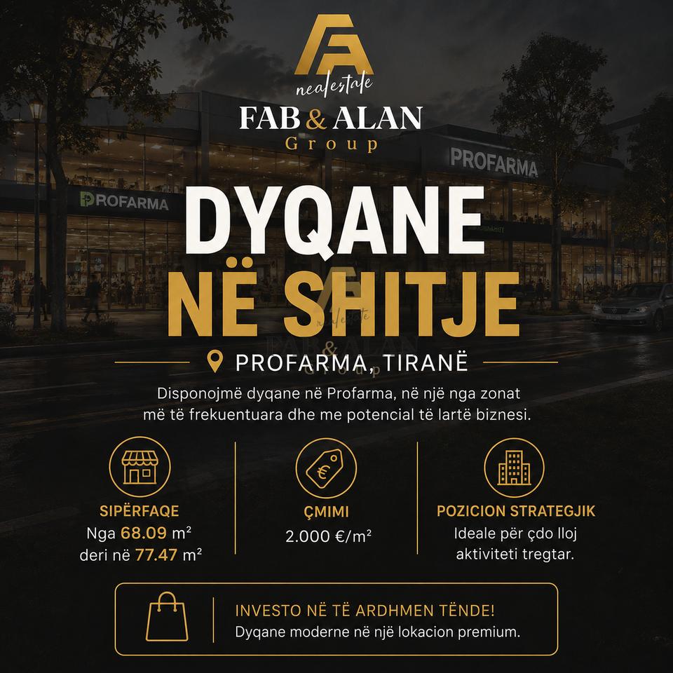 🏬 Dyqan në shitje – Profarma, Tiranë ✨