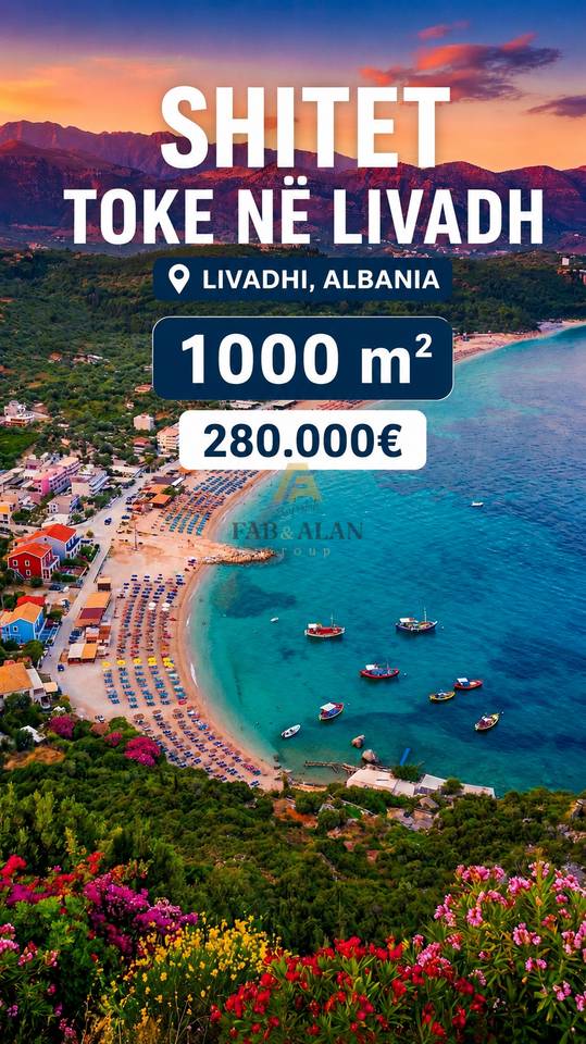 Tokë për Shitje në Livadh, Himarë - 280,000 € | 1000 m²