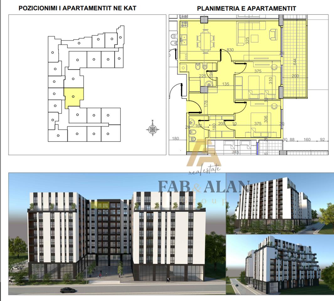Shitet Apartament 2+1+2 Belfiore 2 Residence Paskuqan