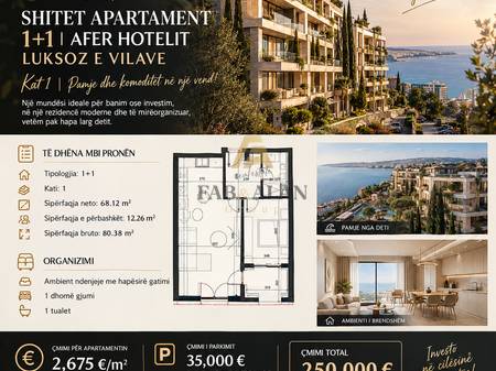 🏡 APARTMENT 1+1 FOR SALE | SUNPALASË