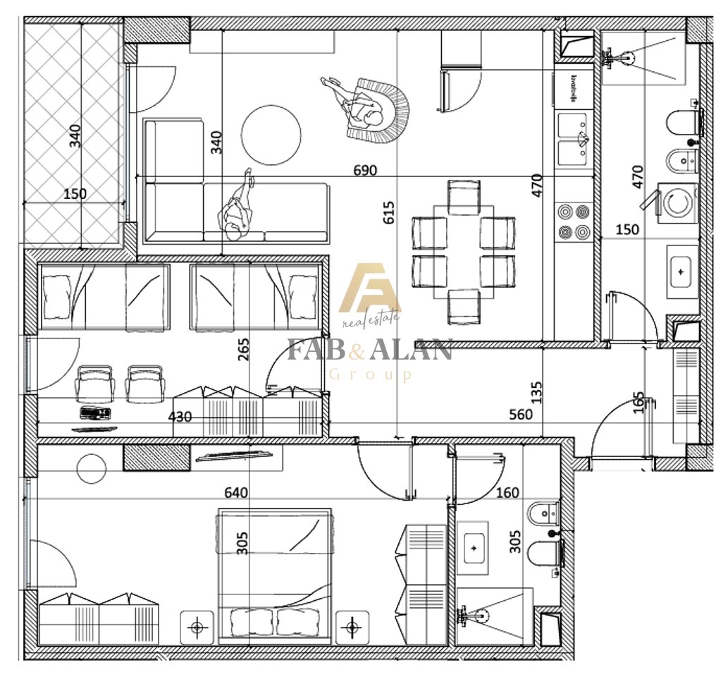 🏡 SHITET APARTAMENT 2+1 – NORTH TOWER RESIDENCE