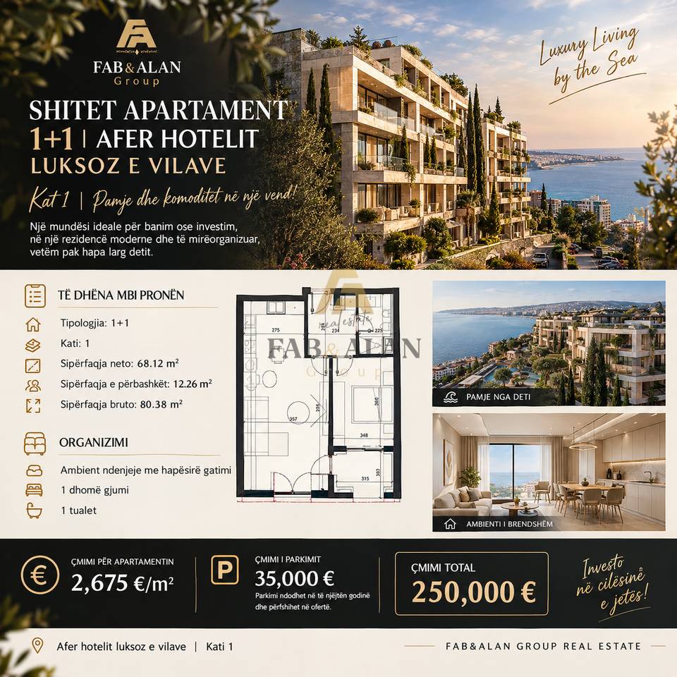 🏡 APARTMENT 1+1 FOR SALE | SUNPALASË