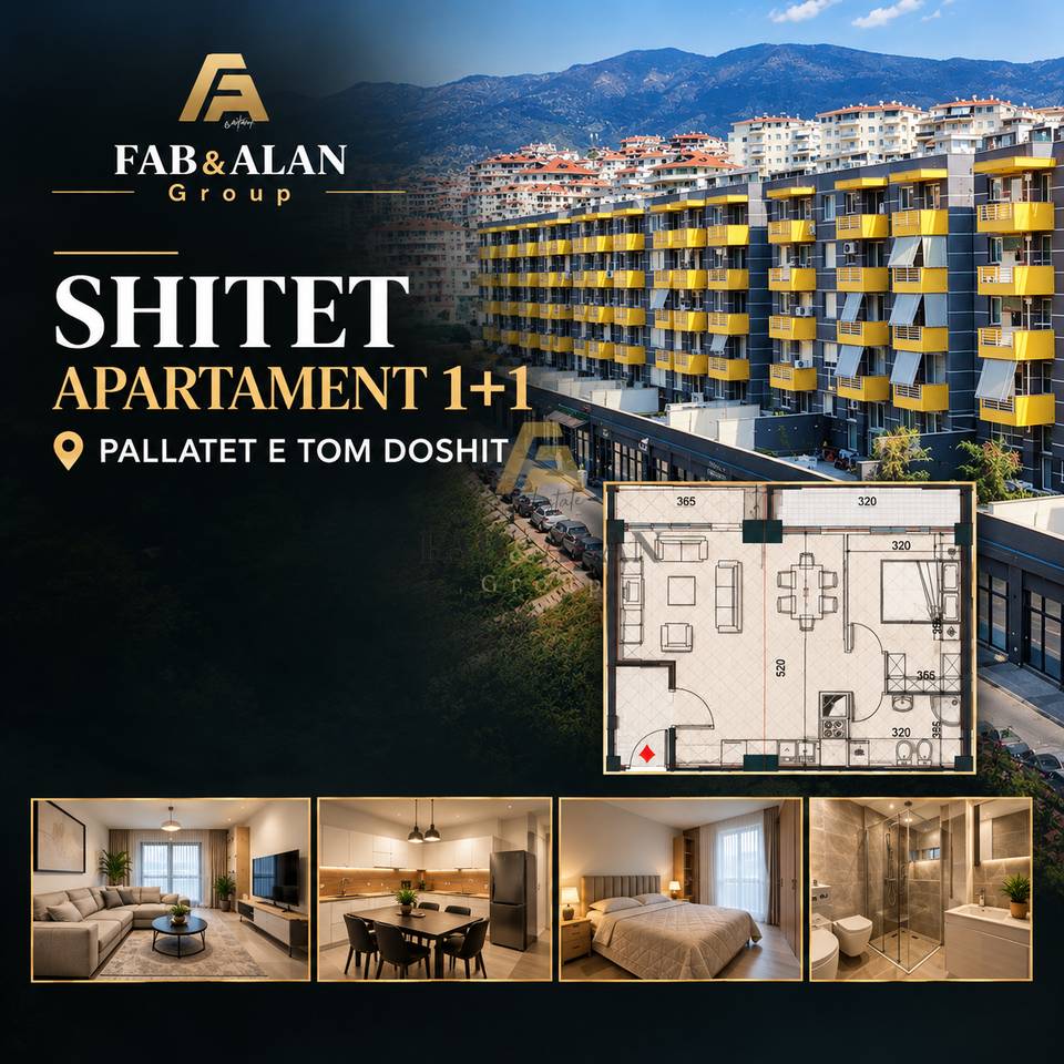 🏡 SHITET APARTAMENT 1+1 – PALLATET E TOM DOSHIT, SHKOZE