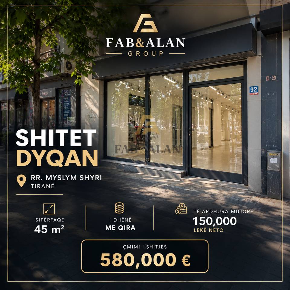 SHITET DYQAN – RRUGA MYSLYM SHYRI, TIRANË