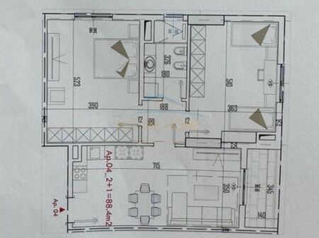 Shitet, Apartament 2+1, Paskuqan, Tirane