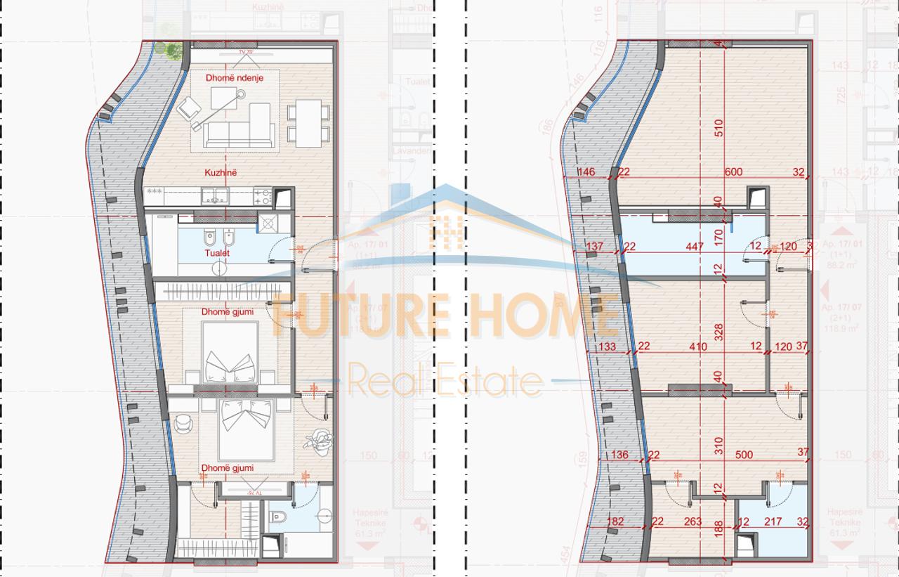 Shitet, Apartament 2+1+2, Rezidenca Top Seven Tower