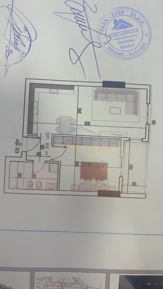 For sale, 1+1 Apartment, Paskuqan "Monark Residence", Tirana.