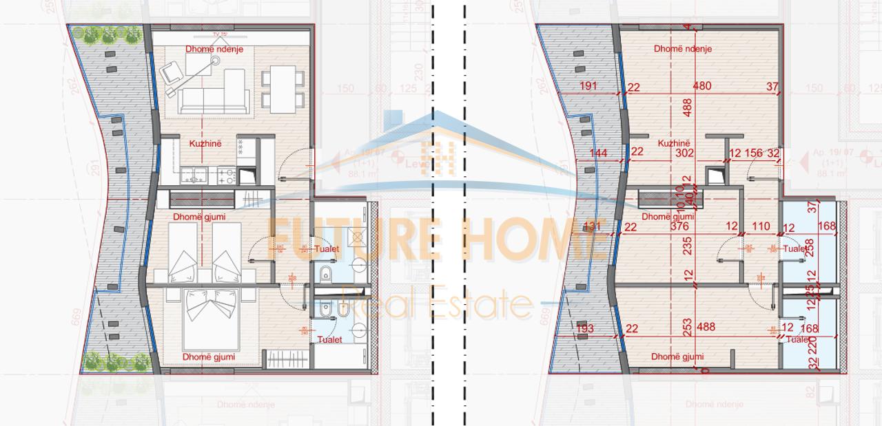 Shitet, Apartament 2+1+2,  Rezidenca Top Seven Tower
