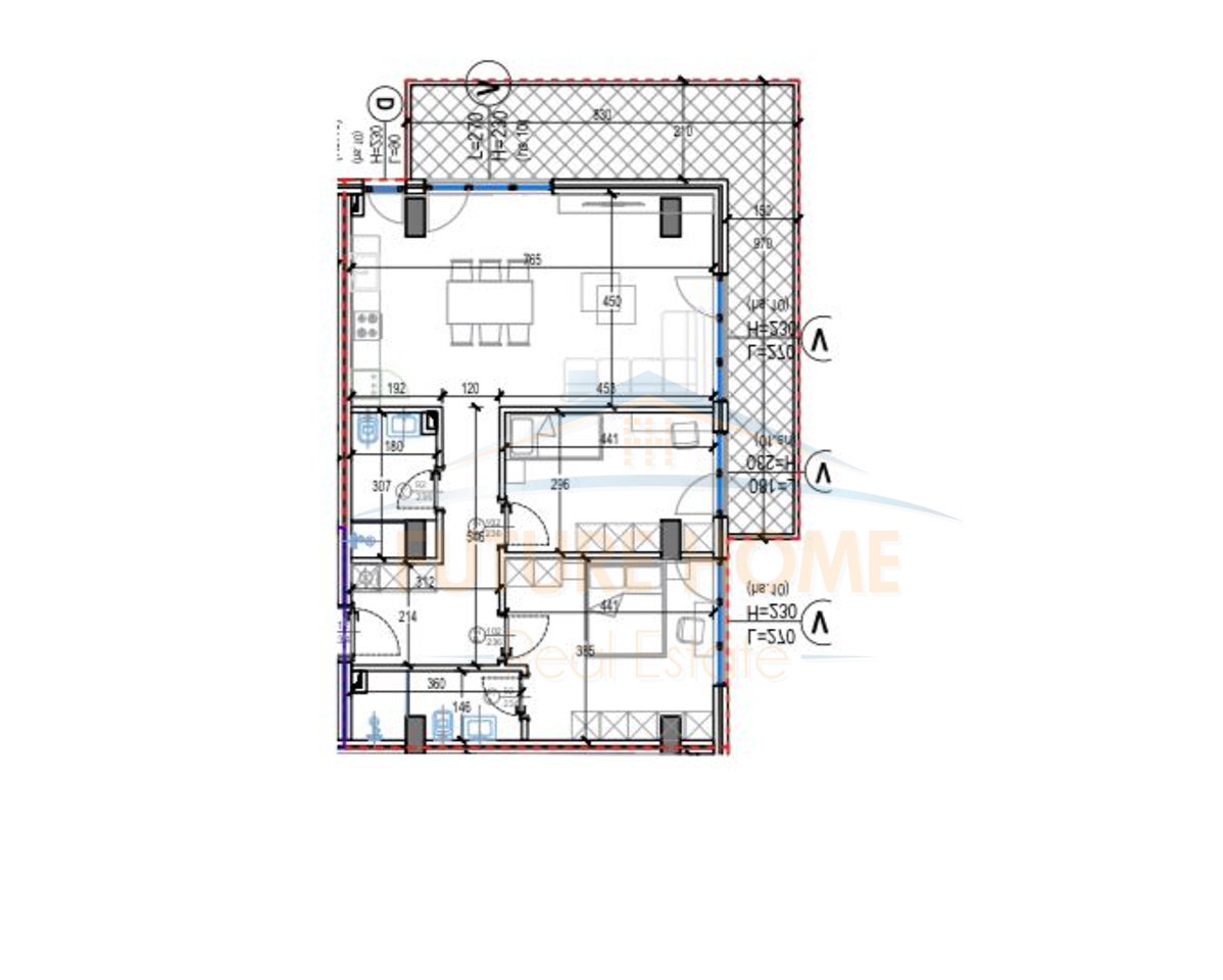 Shitje, Apartament 2+1+2, Kodra e Diellit, Tirane.