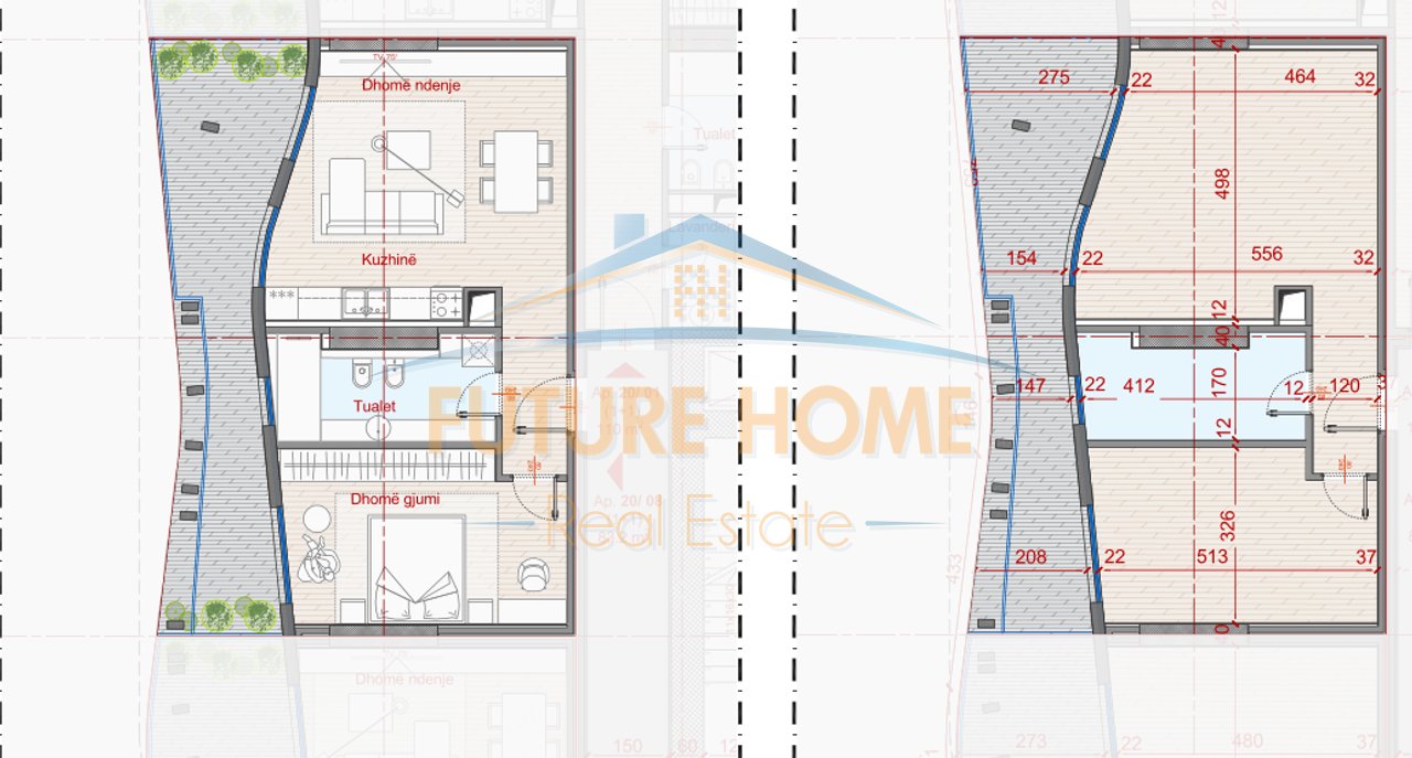 Shitet, Apartament 1+1,  Rezidenca Top Seven Tower